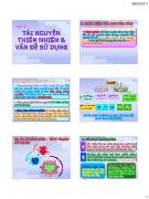 Bài 8: Tài nguyên thiên nhiên & Vấn đề sử dụng