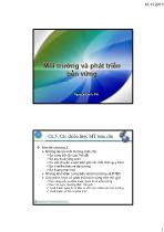 Chương 6 Chiến lược bảo vệ môi trường và phát triển bền vững tại Việt Nam