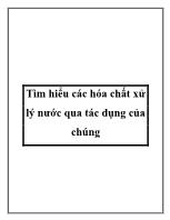 Tìm hiểu các hóa chất xử lý nước qua tác dụng của chúng