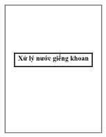 Xử lý nước giếng khoan