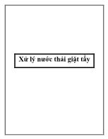 Xử lý nước thải giặt tẩy