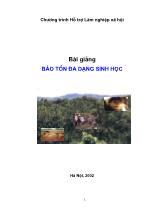 Bài giảng Bảo tồn đa dạng sinh học