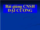 Bài giảng Công nghệ sinh học đại cương