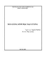 Bài giảng Sinh học đại cương