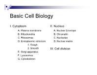 Basic Cell Biology