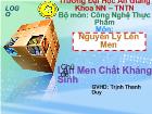 Chủ đề: Lên men chất kháng sinh