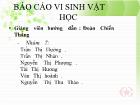 Chủ đề: Ô nhiễm vi sinh vật