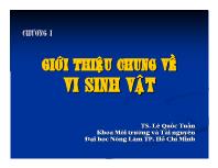 Chương 1: Giới thiệu chung về vi sinh vật