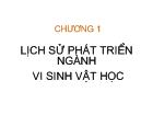 Chương 1 Lịch sử phát triển ngành vi sinh vật học