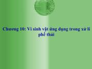 Chương 10: Vi sinh vật ứng dụng trong xử lí phế thải