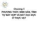 Chương 3 Phương thức sinh sản, tính tự bất hợp và bất dục đực ở thực vật