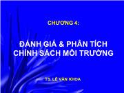 Chương 4: Đánh giá & phân tích chính sách môi trường