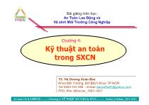 Chương 4: Kĩ thuật an toàn trong sản xuất công nghiệp