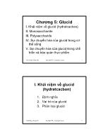 Chương 5: Glucid