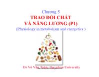 Chương 5 Trao đổi chất và năng lương (Phần 1)