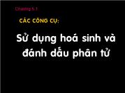 Chương 5.1 Các công cụ: Sử dụng hoá sinh và đánh dấu phân tử