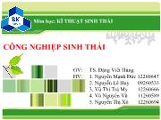 Công nghiệp sinh thái - TS. Đặng Viết Hùng