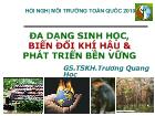 Đa dạng sinh học, biến đổi khí hậu & phát triển bền vững