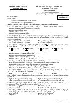 Đề thi thử đại học lần thứ hai Năm học 2009 - 2010 Môn: Sinh Học