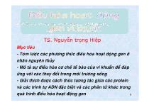 Điều hòa hoạt động gen vi khuẩn