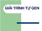 Giải trình tự gen