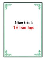 Giáo trình Tế bào học