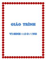 Giáo trình Vi sinh đại cương