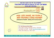 HSE- Sức khỏe, an toàn & môi trường công nghiệp