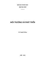 Môi trường và phát triển - Nguyễn Mộng