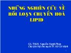 Những nghiên cứu về rối loạn chuyển hoá lipid