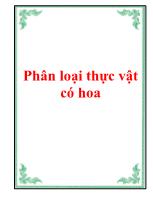 Phân loại thực vật có hoa