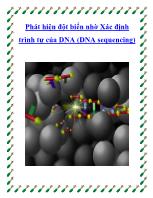 Phát hiện đột biến nhờ Xác định trình tự của DNA (DNA sequencing)