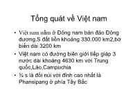 Tổng quát về Việt nam