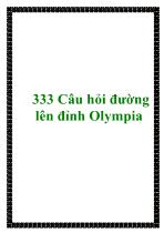 333 Câu hỏi đường lên đỉnh Olympia