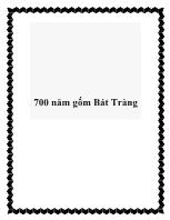 700 năm gốm Bát Tràng