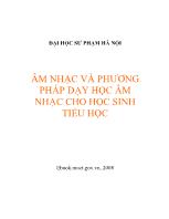 Âm nhạc và phương pháp dạy học âm nhạc cho học sinh tiểu học