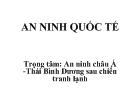 An ninh quốc tế