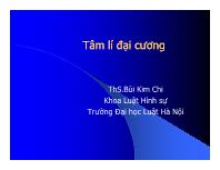 Bài giảng Bài 6: Xúc cảm, tình cảm