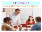 Bài giảng Các chức năng của quản trị