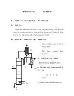 Bài giảng Chưng cất và trích ly