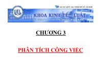 Bài giảng Chương 3: Phân tích công việc