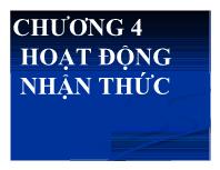 Bài giảng Chương 4: Hoạt động nhận thức