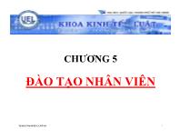 Bài giảng Chương 5: Đào tạo nhân viên