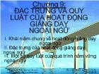 Bài giảng Chương 9: Đặc trưng và quy luật của hoạt động giảng dạy ngoại ngữ