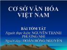 Bài giảng Cơ sở văn hóa Việt Nam (tiếp)