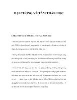 Bài giảng Đại cương về tâm thần học (tiếp)