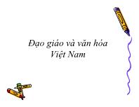 Bài giảng Đạo giáo và văn hóa Việt Nam