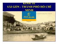 Bài giảng Kinh tế sài gòn -Thành phố Hồ Chí Minh