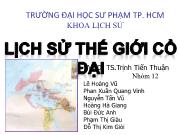 Bài giảng Lịch sử thế giới cổ đại