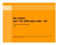 Bài giảng quy tắc biên mục Anh – Mỹ